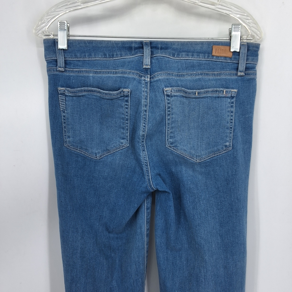 PAIGE Light Blue Flare Jeans - Picture 6 of 6